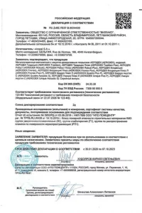 Сертификат соответствия - композитной черепица AeroDek в Долгопрудном